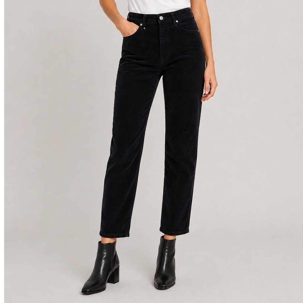 Citizens of Humanityโ Zurie Black Corduroy Jeans High Rise Ankle Straight 27